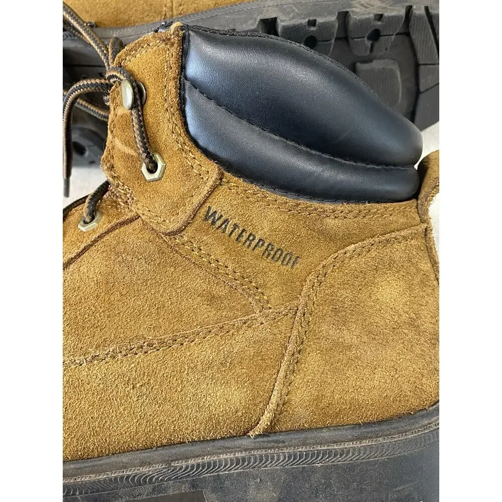 Brahma Bravo Men’s Work Boots Size 12W Waterproof Leather Soft Toe Oil Resistant